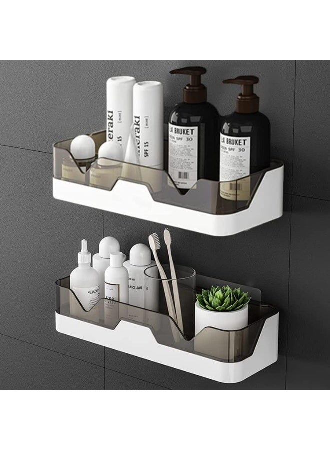Shower Caddy Adhesive Shower Shelf for Bathroom 2 Pack: Premium Wall Mount Bathroom Organizer Shelf - No Drilling Sower Organizer - Upgraded Rustproof Kitchen Storage Rack - Image 5